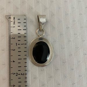 Sterling Silver Onyx Pendent